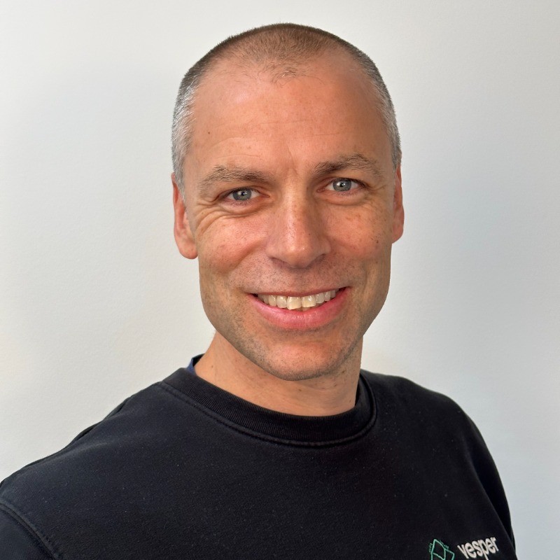 Headshot of Phillip Kaye, Co-Founder of Vespertec, for an article on AI chip design in the UK.